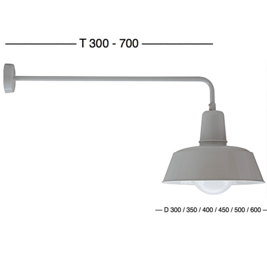 Ausenwandleuchten Ubersicht Terra Lumi | Klassische Fabrik-Wandleuchte Berlin Ro 130 Mit Glas - Terra Lumi