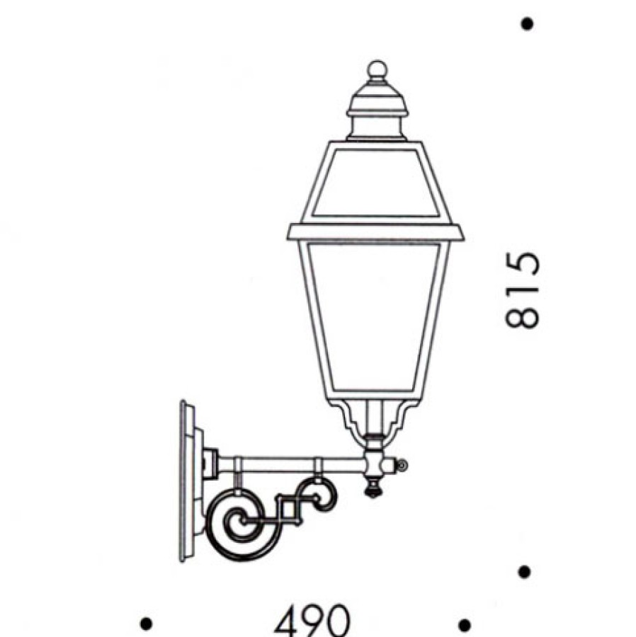 Ausenwandleuchten Ubersicht Terra Lumi | Grose Wandleuchte Mit Kurzem Ausleger - Terra Lumi