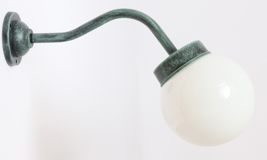 Ausenwandleuchten Ubersicht Terra Lumi | Scheunenlampe Mit Aluminium-Wandarm 38-45 Or-Z - Terra Lumi