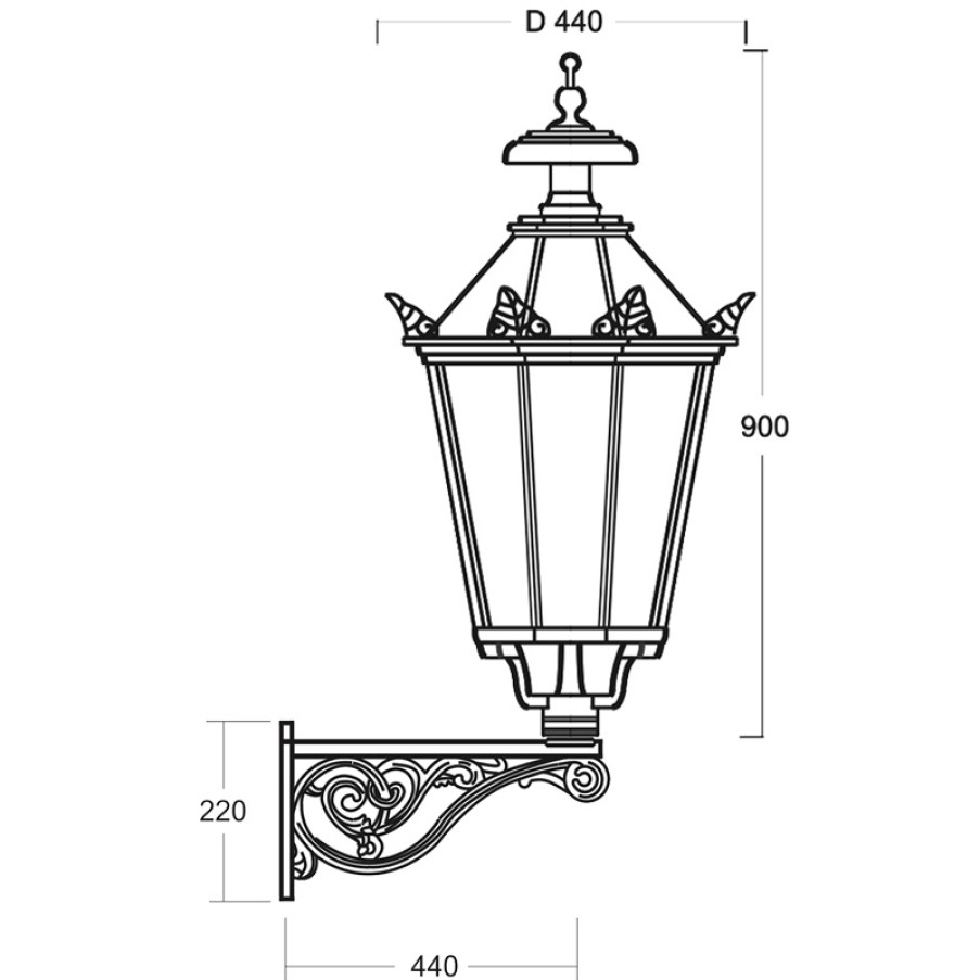 Ausenwandleuchten Ubersicht Terra Lumi | Grose Historische Wandleuchte Thorn Mit Schinkel-Laterne 73 - Terra Lumi