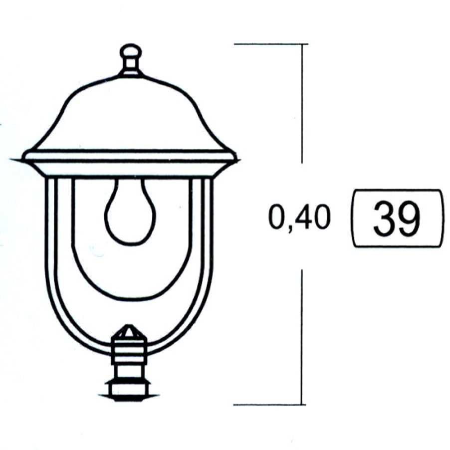 Ausenwandleuchten Ubersicht Terra Lumi | Ausen-Wandleuchte Danzig Mit Rundlaterne 39 - Terra Lumi