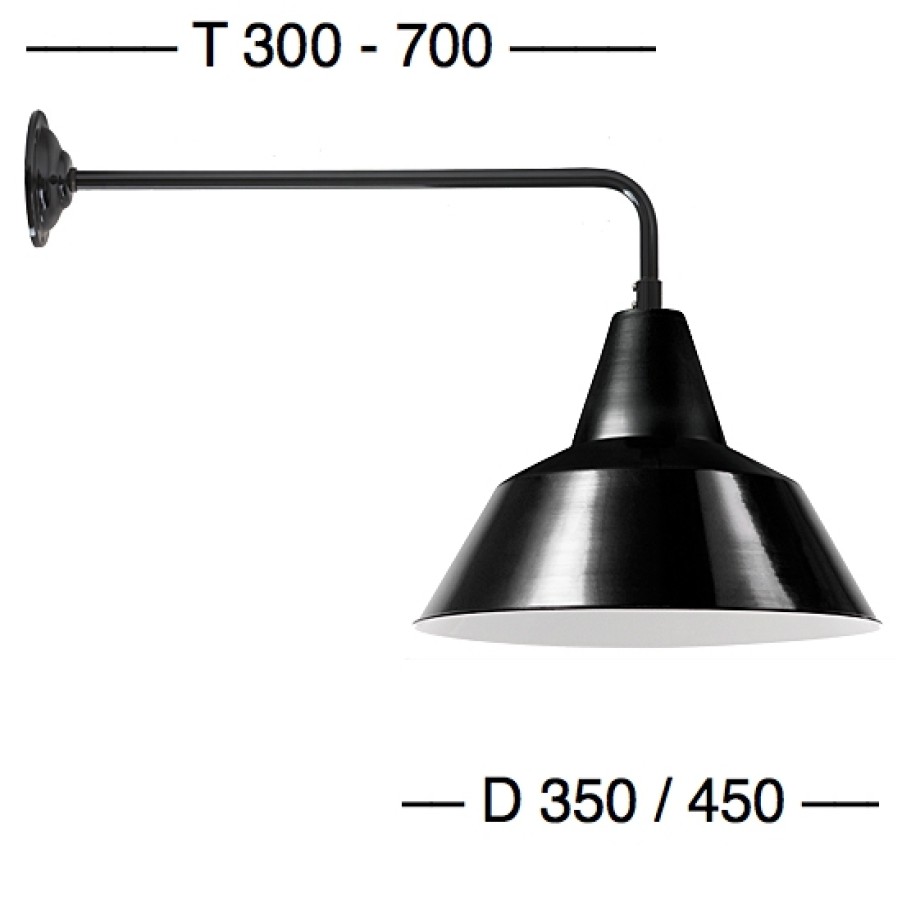 Ausenwandleuchten Ubersicht Terra Lumi | Industriestil-Wandleuchte Bielefeld Ro 130 - Terra Lumi