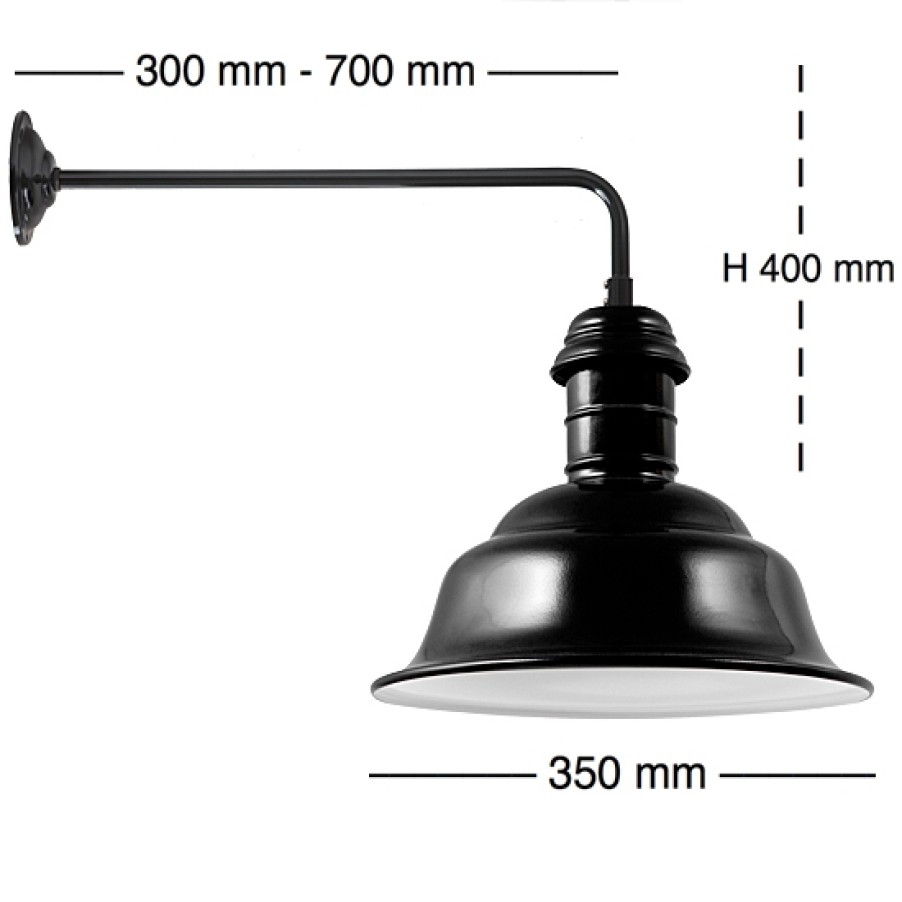 Ausenwandleuchten Ubersicht Terra Lumi | Industriedesign-Wandleuchte Dortmund Ro 130 - Terra Lumi