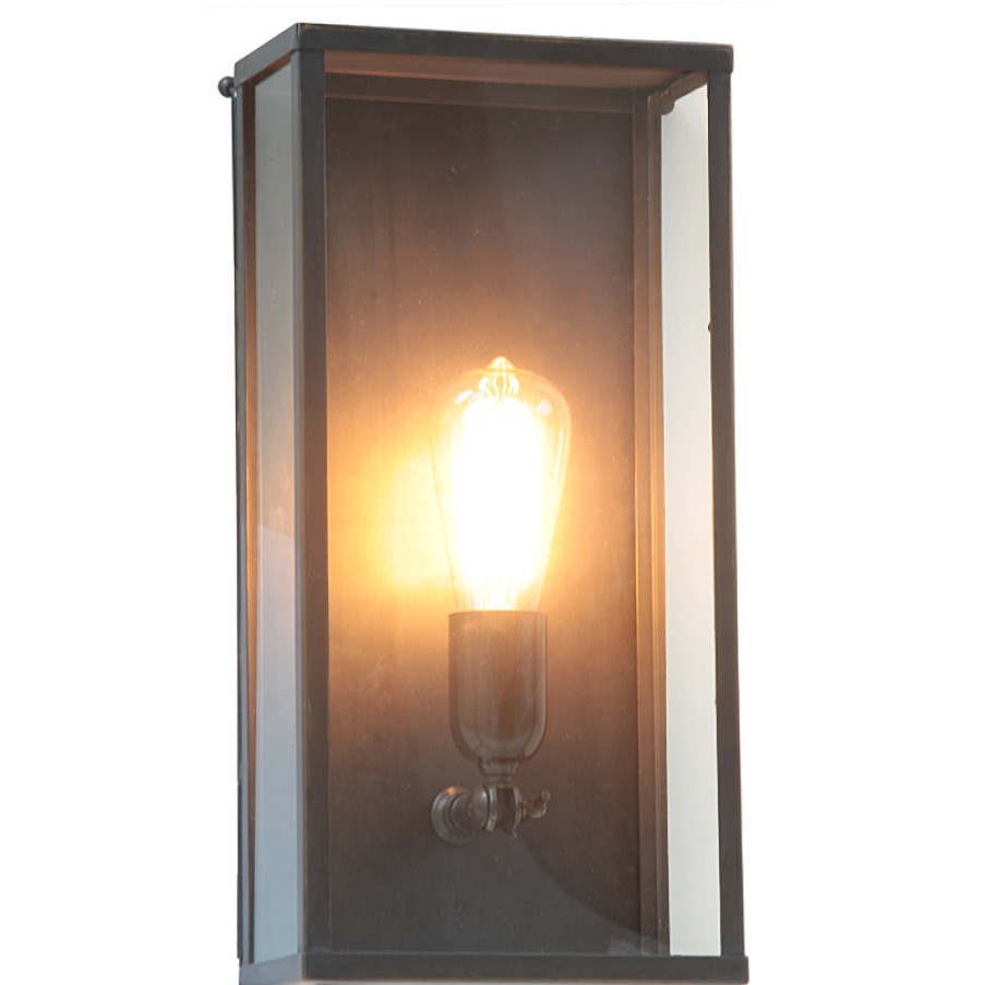 Ausenwandleuchten Ubersicht Terra Lumi | Kassetten-Wandleuchte Vitrine 1Ln In Bronze, Chrom Und Nickel - Terra Lumi