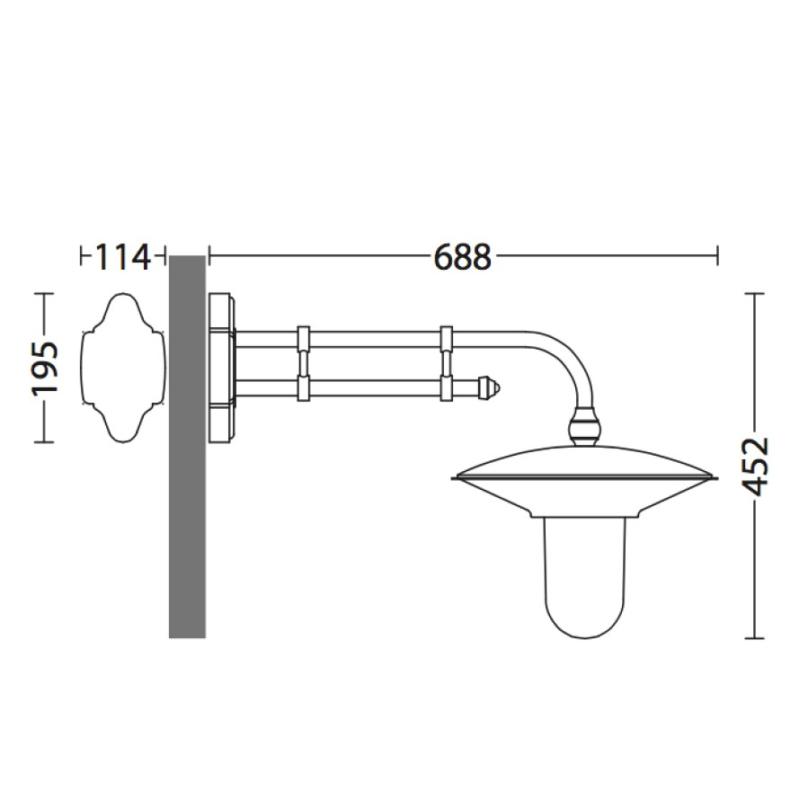 Ausenwandleuchten Ubersicht Terra Lumi | Wandlampe Fur Ausen Mit Doppelrohr-Wandarm - Terra Lumi