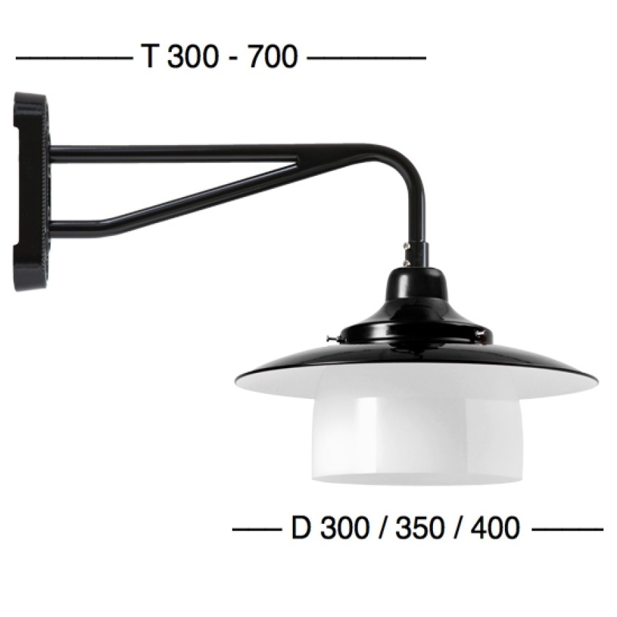 Ausenwandleuchten Ubersicht Terra Lumi | Wandleuchte Hannover Ring Doppelrohr W340 - Terra Lumi