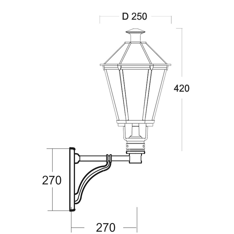 Ausenwandleuchten Ubersicht Terra Lumi | Aluminiumguss-Wandlaterne Lublin 60.61 Tl - Terra Lumi