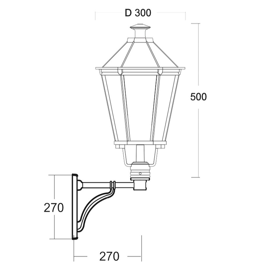 Ausenwandleuchten Ubersicht Terra Lumi | Aluminiumguss-Wandlaterne Lublin 60.61 Tl - Terra Lumi