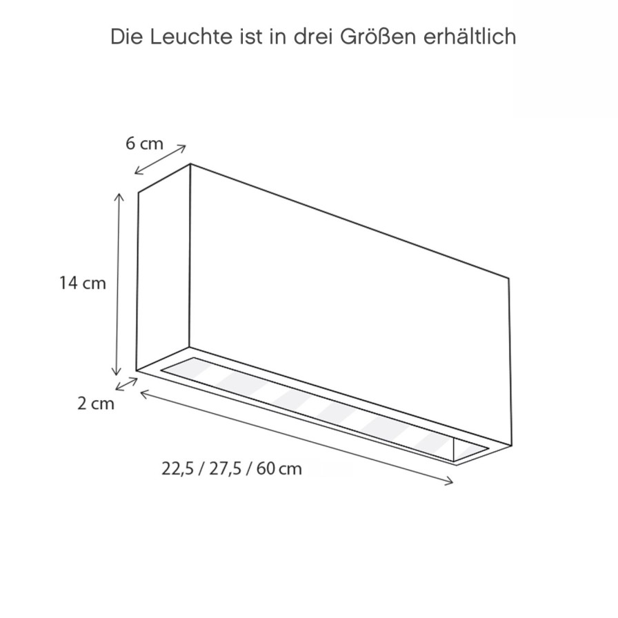 Ausenwandleuchten Ubersicht Terra Lumi | Up And Down-Wandleuchte Aus Messing 22,5 - 60 Cm - Terra Lumi