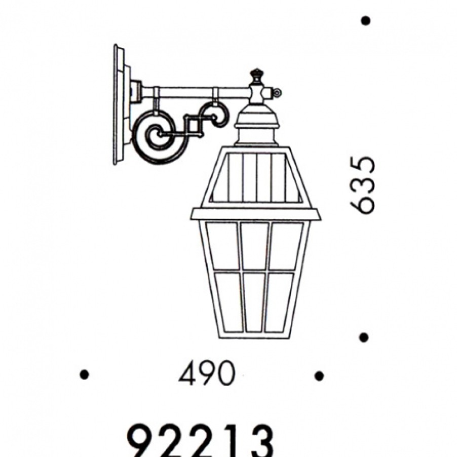 Ausenwandleuchten Ubersicht Terra Lumi | Grose Wandleuchte Mit Vergittertem Glas - Terra Lumi