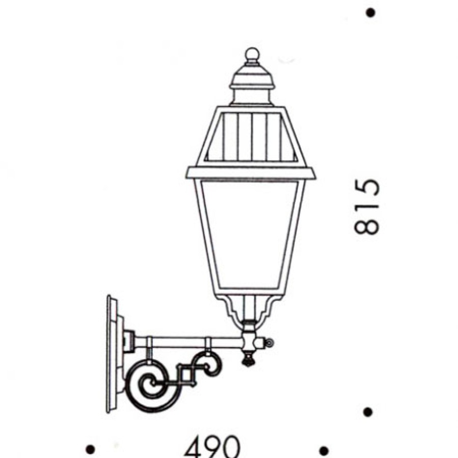 Ausenwandleuchten Ubersicht Terra Lumi | Grose Wandleuchte Mit Kurzem Ausleger - Terra Lumi