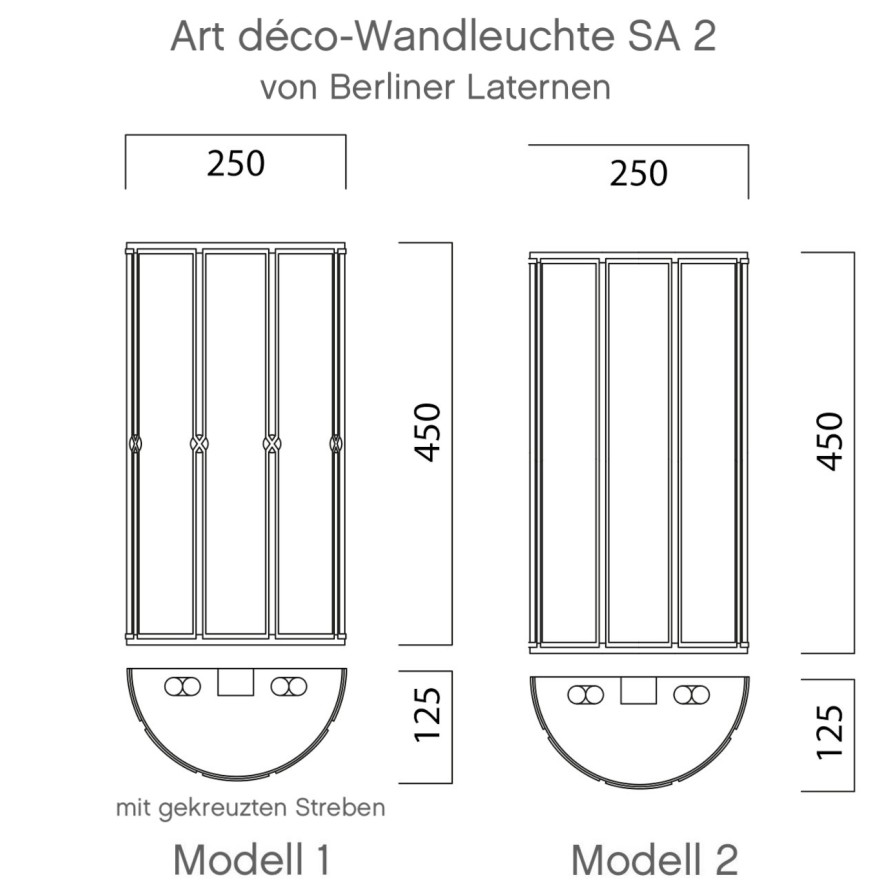 Ausenwandleuchten Ubersicht Terra Lumi | Flache Art Deco-Wandleuchte Sa 2 Aus Messing - Terra Lumi