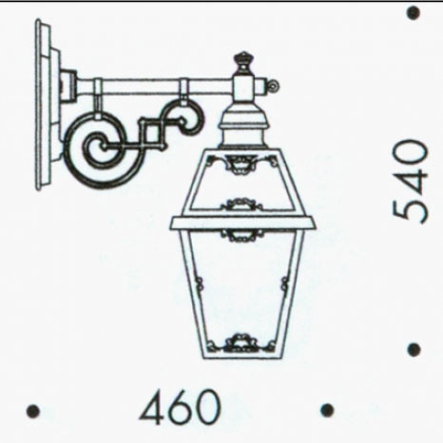 Ausenwandleuchten Ubersicht Terra Lumi | Historische Ausenlampe Aus Italien Mit Jugendstil-Dekor - Terra Lumi