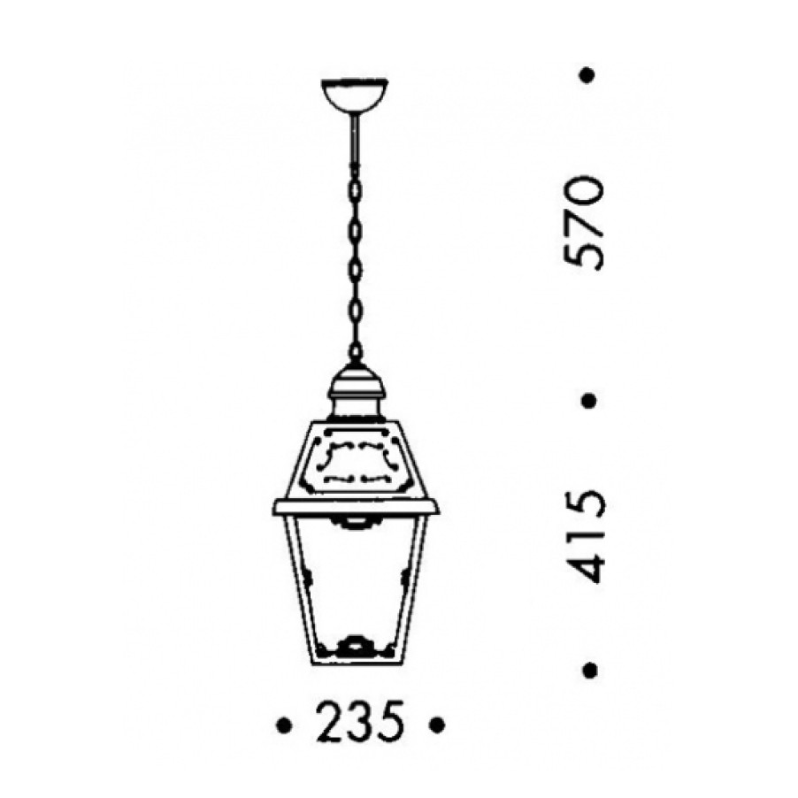 Pendelleuchten Fur Ausen Terra Lumi | Italienische Pendelleuchte Fur Ausen Mit Ornamenten - Terra Lumi