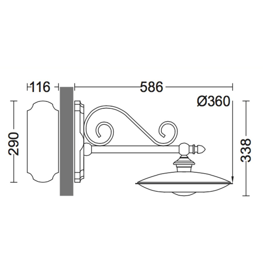 Ausenwandleuchten Ubersicht Terra Lumi | Led-Ausenwandleuchte Mit Ip 65 Und Zierarm - Terra Lumi