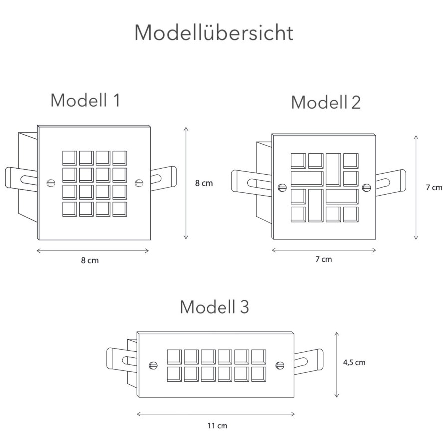 Ausenwandleuchten Ubersicht Terra Lumi | Design-Einbauleuchte Aus Messing Grille - Terra Lumi