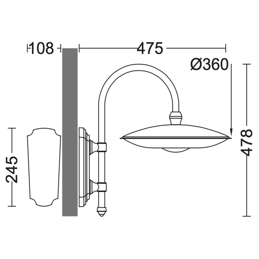 Ausenwandleuchten Ubersicht Terra Lumi | Historische Led-Ausenwandleuchte Mit Ip 65 - Terra Lumi