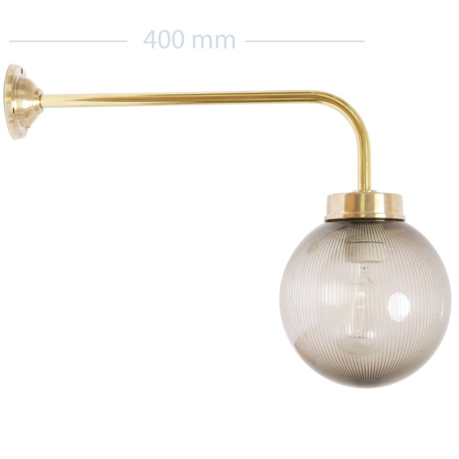 Ausenwandleuchten Ubersicht Terra Lumi | Lange Messing-Ausenlampe 38-90 Orbr L/Xl/200 - Terra Lumi