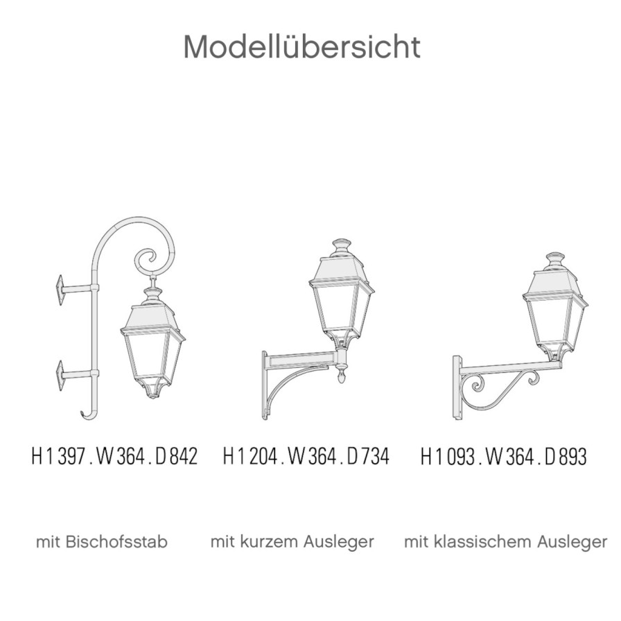 Ausenwandleuchten Ubersicht Terra Lumi | Grose Wandleuchte Fur Ausen Avenue 4 - Terra Lumi