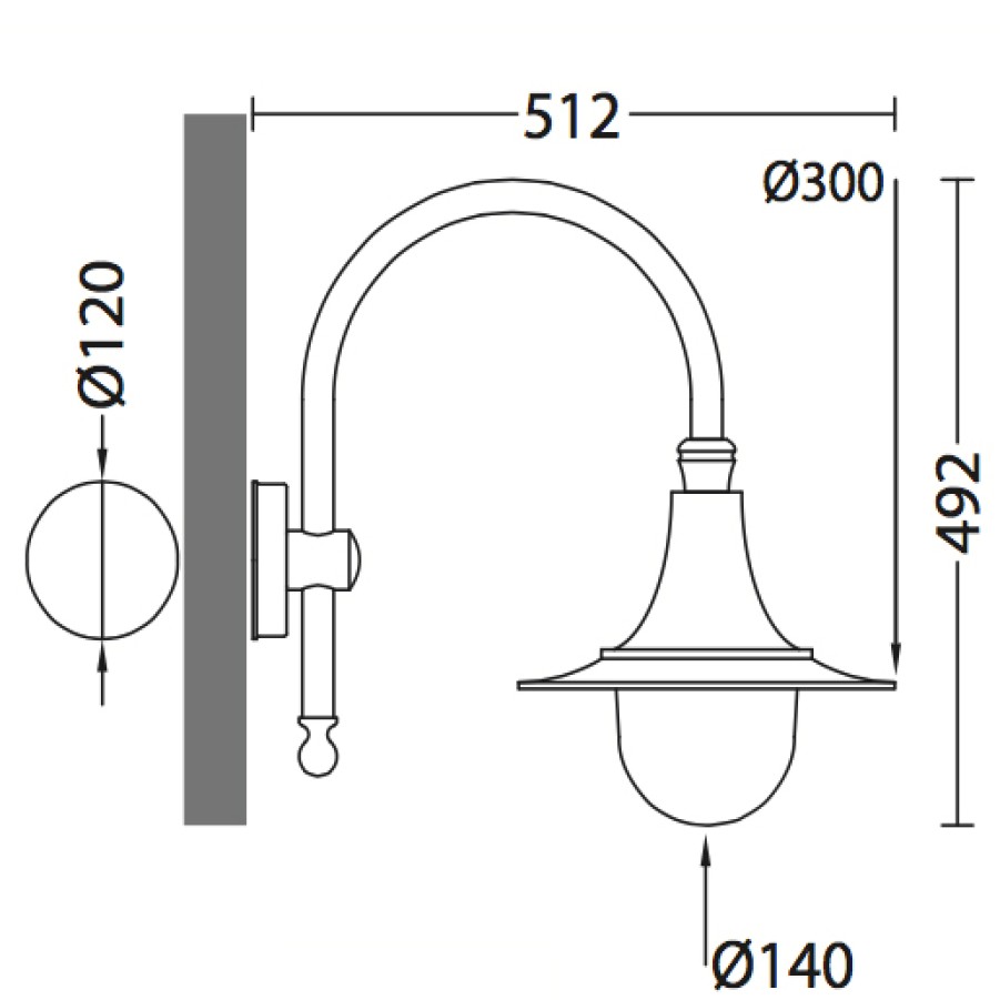 Ausenwandleuchten Ubersicht Terra Lumi | Wandlampe Fur Ausen Mit Tiefgezogenem Schirm - Terra Lumi