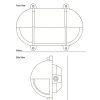 Ausenwandleuchten Ubersicht Terra Lumi | Ovale Kombusenleuchte Mit Lidschild 7435 - Terra Lumi