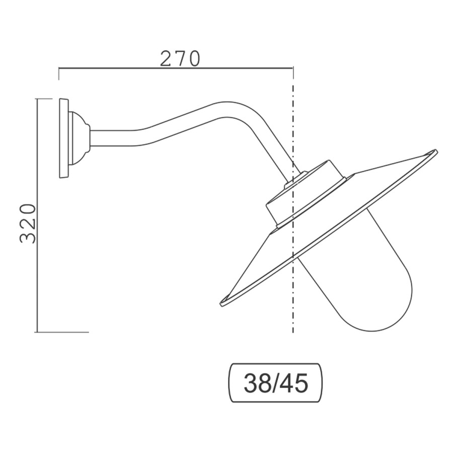 Ausenwandleuchten Ubersicht Terra Lumi | Aluminium-Ausenleuchte Mit Bunten Schirmen 38-45 Bo - Terra Lumi