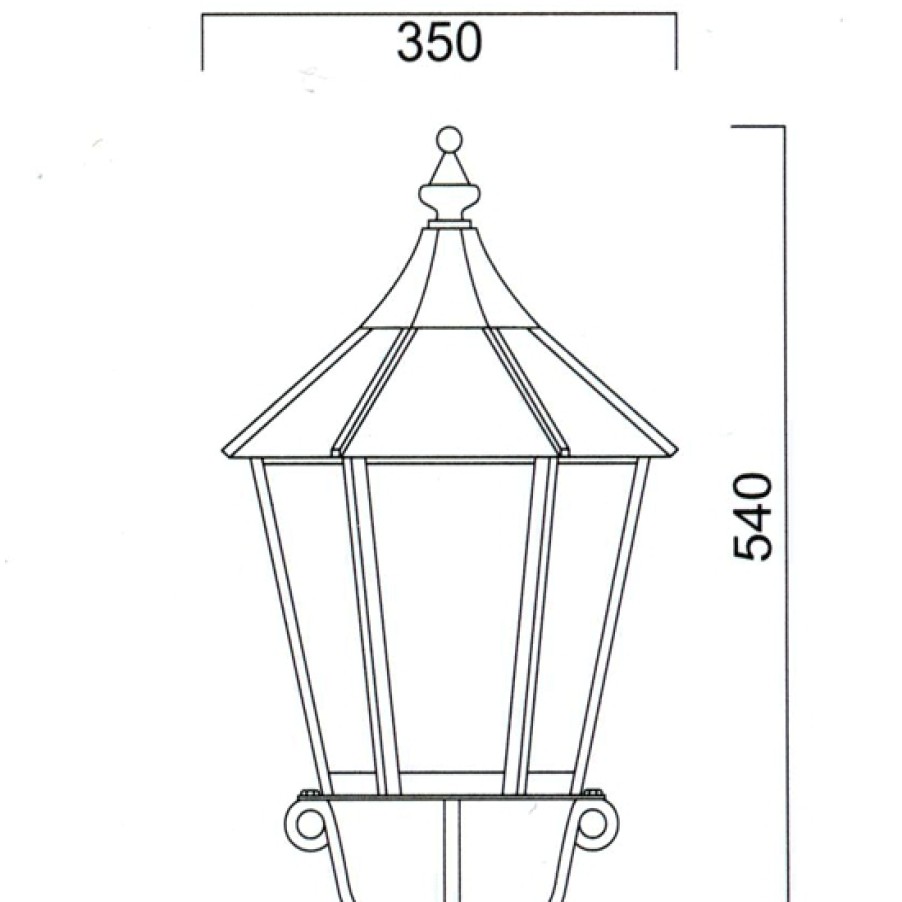 Ausenwandleuchten Ubersicht Terra Lumi | Berliner Wandlaterne A 59-1 Wa 415 - Terra Lumi